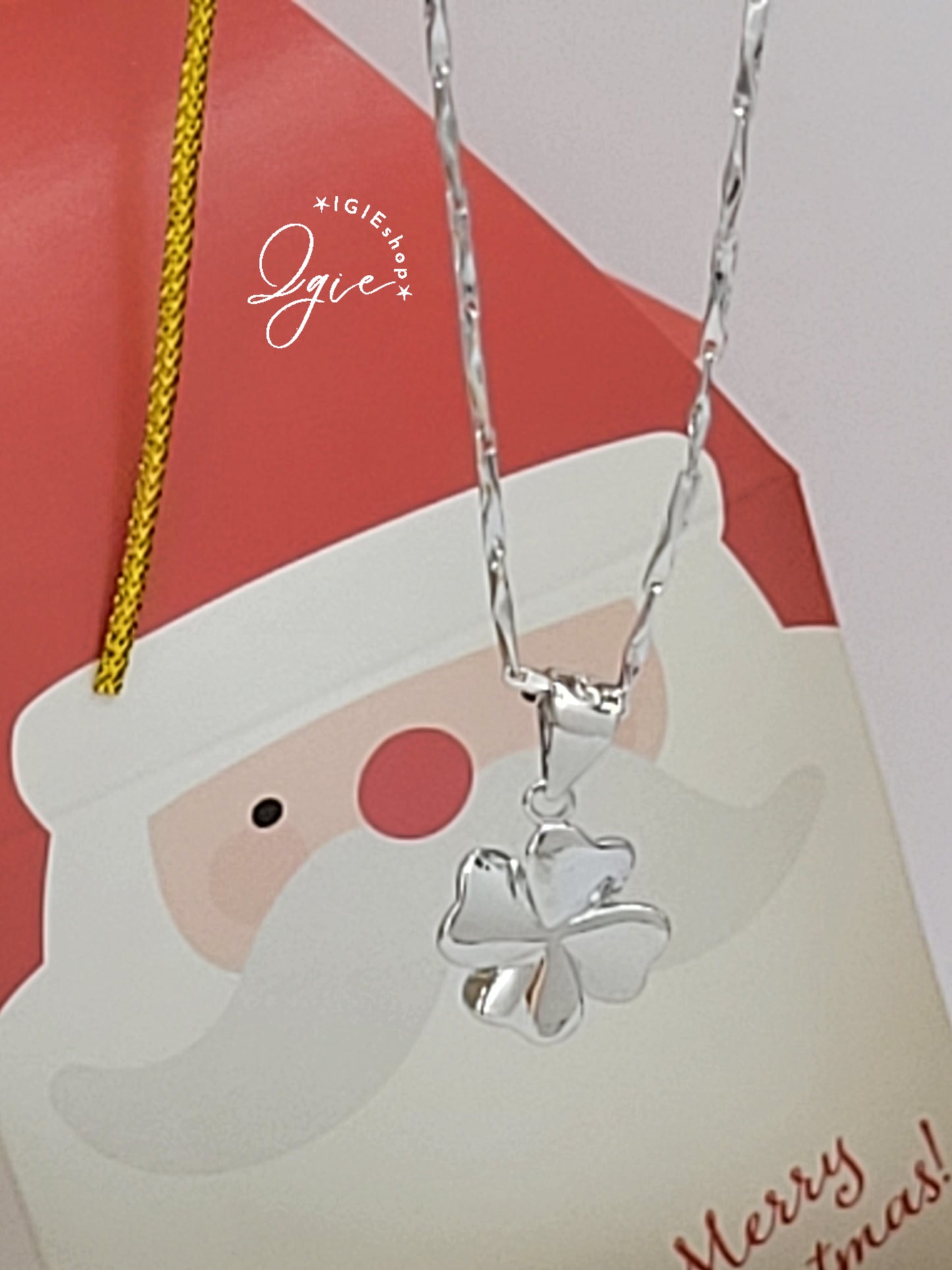Silver necklace charm