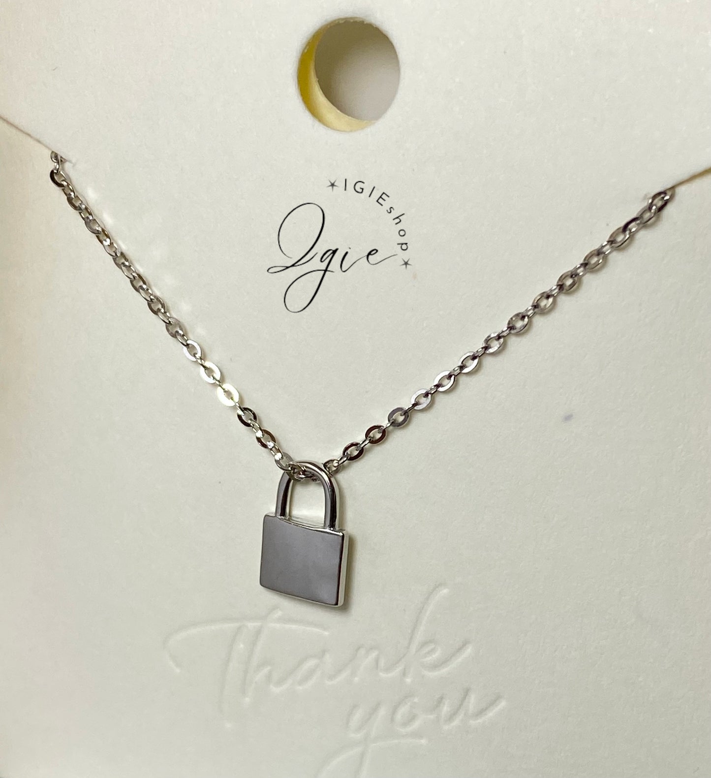 Silver necklace charm