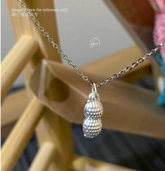Silver necklace charm